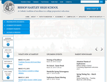 Tablet Screenshot of bishop-hartley.org